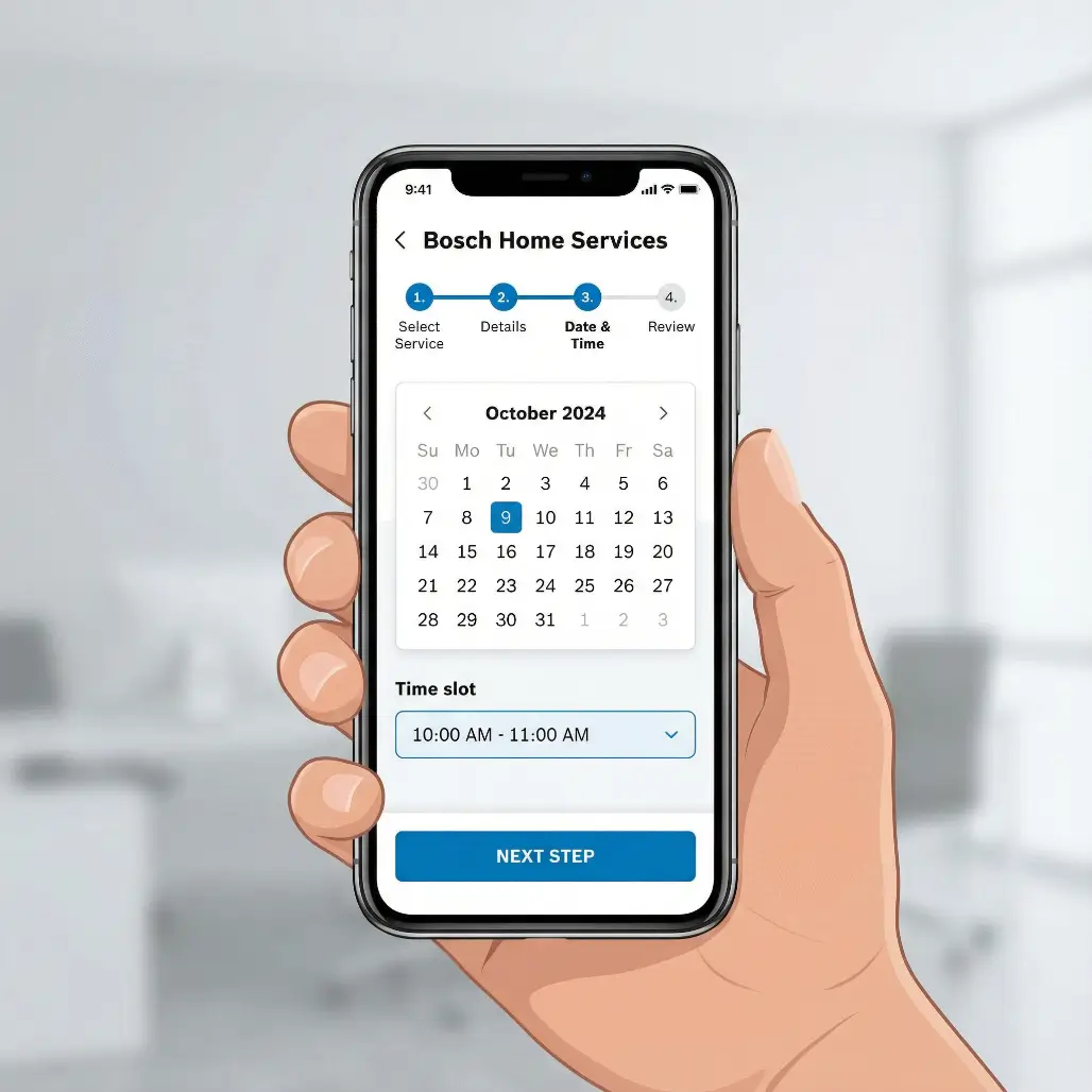 نموذج حجز صيانة بوش
