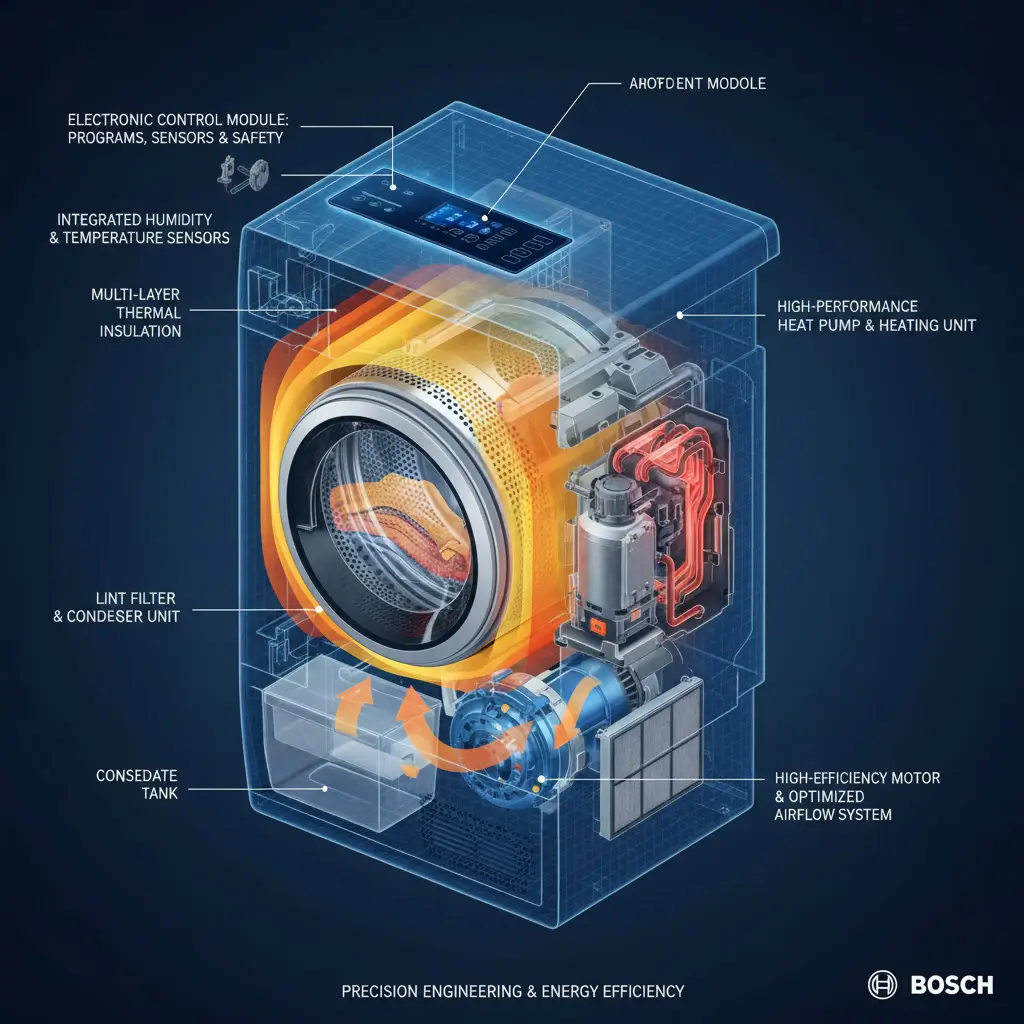 مخطط مكونات مجفف بوش الداخلية