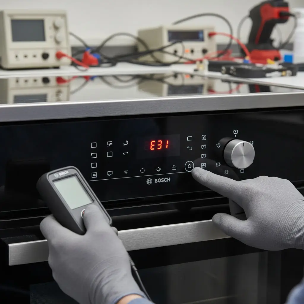 شاشة فرن بوش تعرض كود عطل