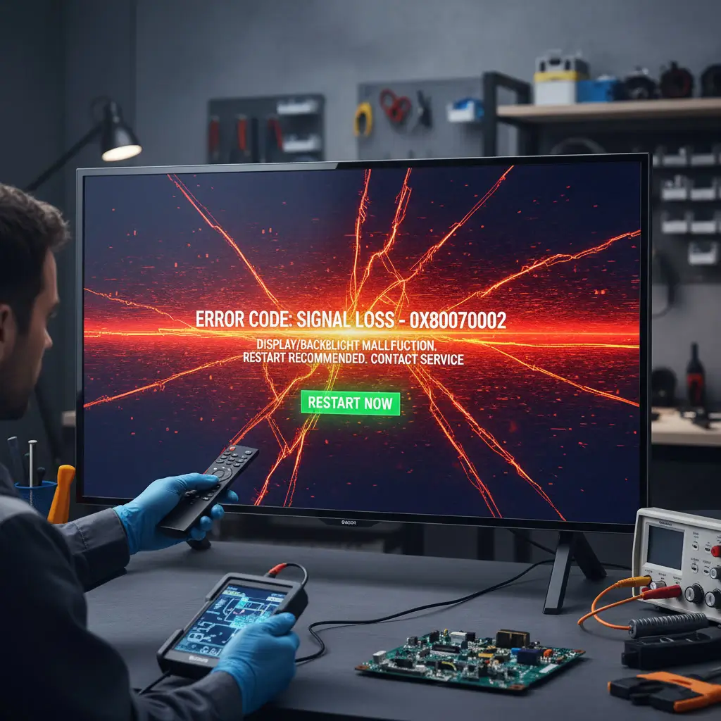 شاشة بوش تعرض رسالة خطأ أو عدم وجود إشارة