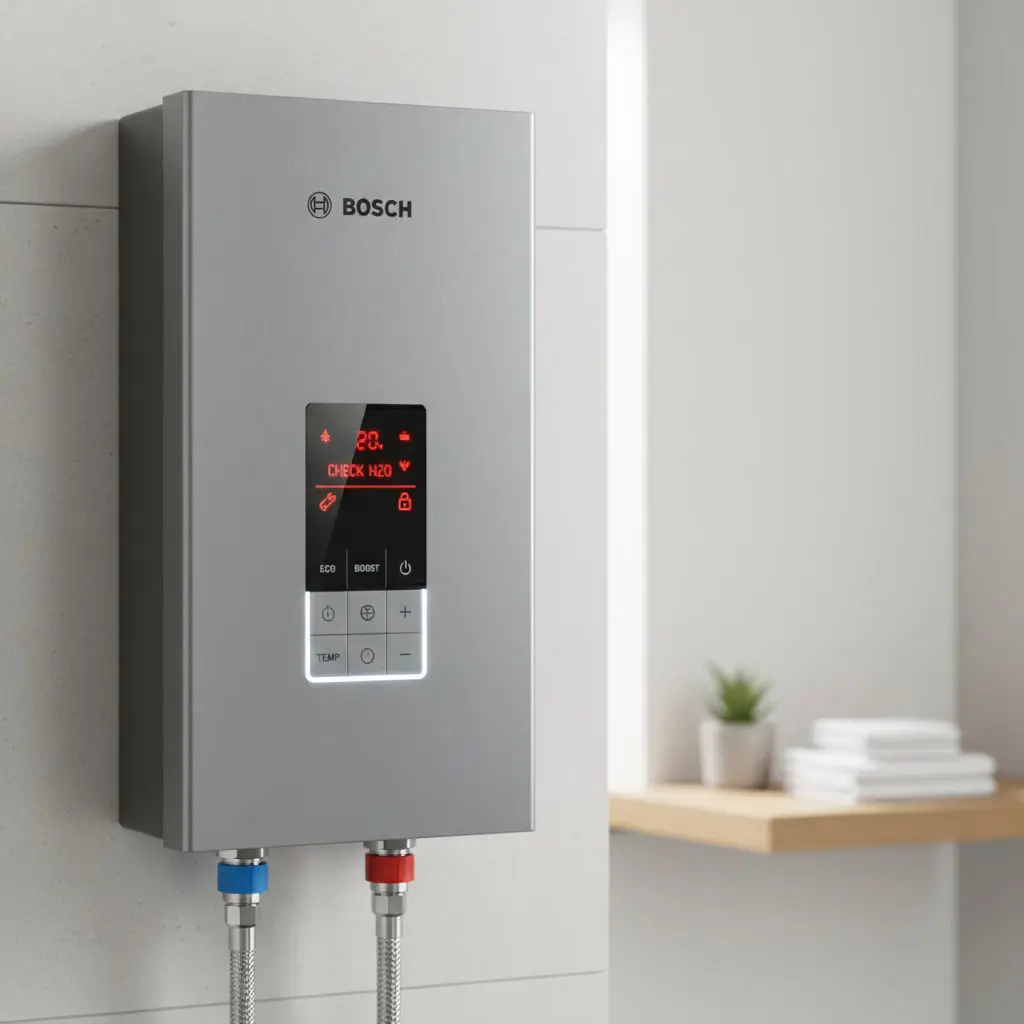 شاشة سخان بوش تعرض كود عطل