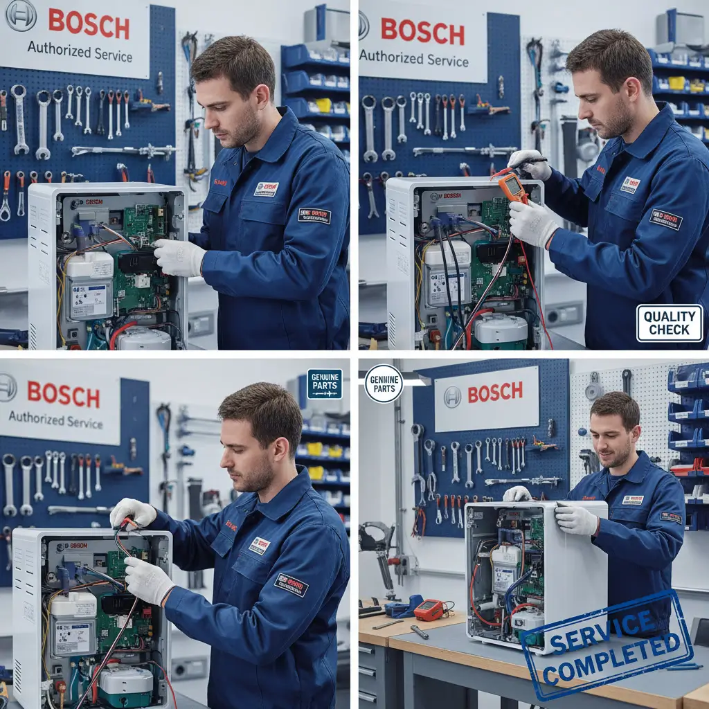 خطوات صيانة سخان بوش بقطع غيار أصلية